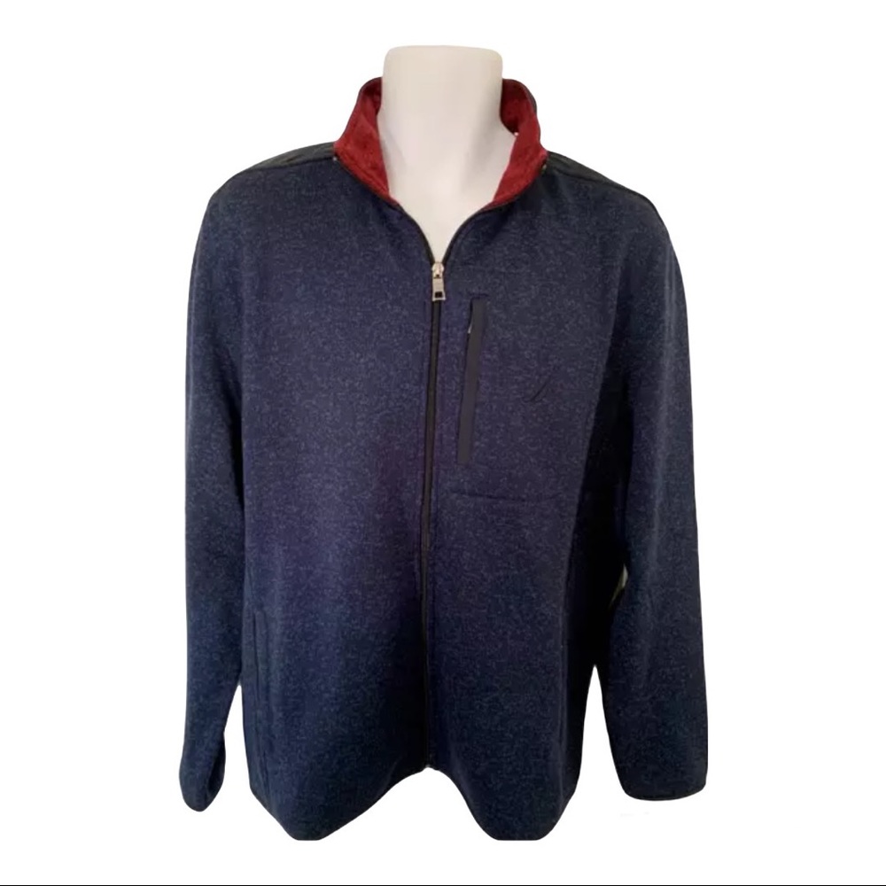 Nautica Sweater Fleece Color Blue Size L